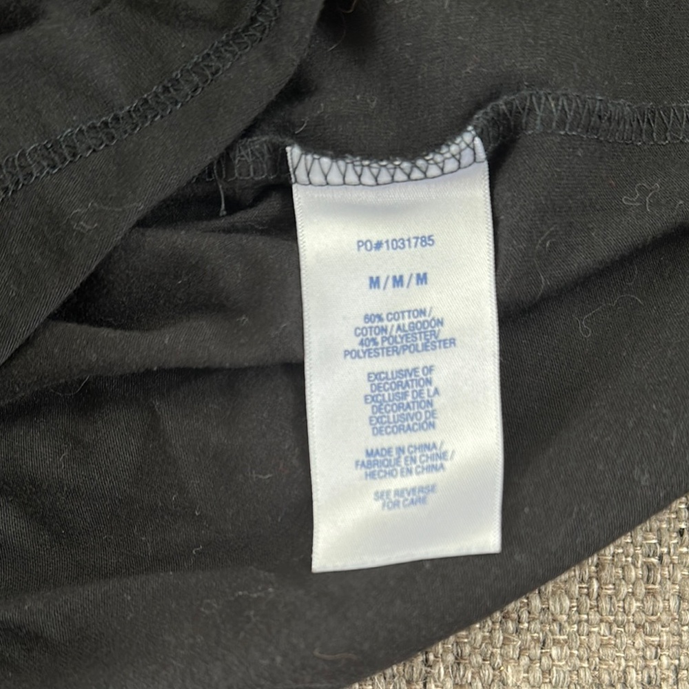 Nautica Men's Black Long Sleeve Sleep Shirt Medium - Picture 5 of 5